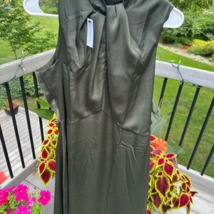 Banana Republic Olive Green Midi Dress